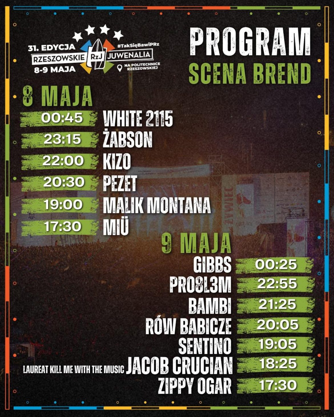 Rzeszowskie Juwenalia 2026: Kto, gdzie i o której? Mamy pełną rozpiskę godzinową